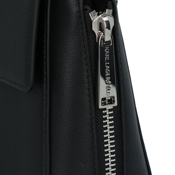 Karl Lagerfeld Behind the Seams Handtasche Leder 24 cm mit Dehnfalte