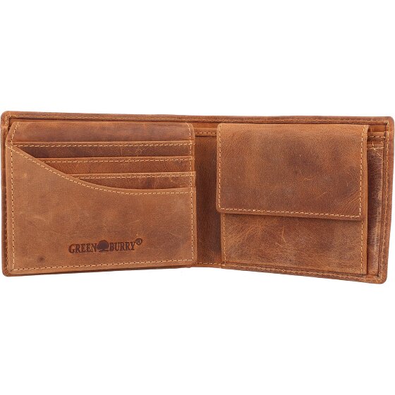 Greenburry Vintage Geldbörse Leder 12 cm