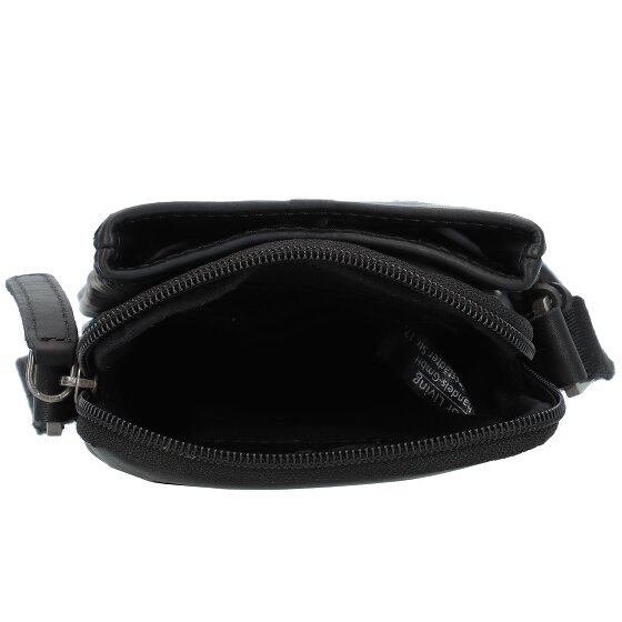 Greenburry Pure Black Handytasche Leder 11 cm