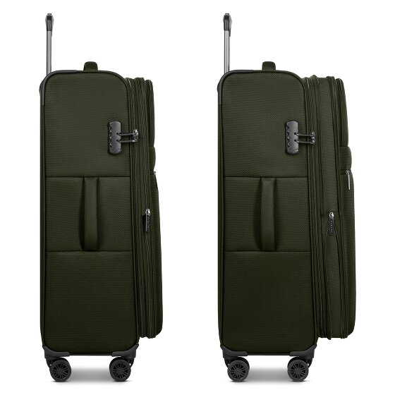 bugatti Valencia Soft 4 Rollen Trolley L 75 cm mit Dehnfalte