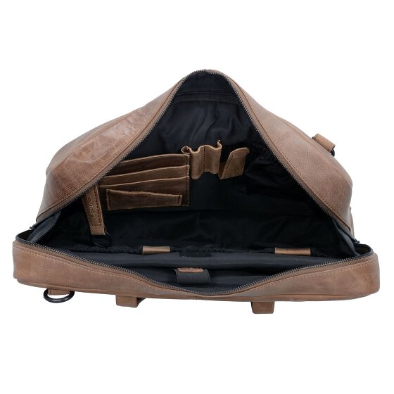 Plevier Pure Schultertasche Leder 43 cm Laptopfach