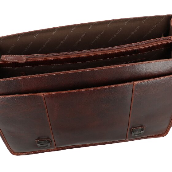 Greenburry Rugged Aktentaschen Messenger Leder 40.5 cm Laptopfach