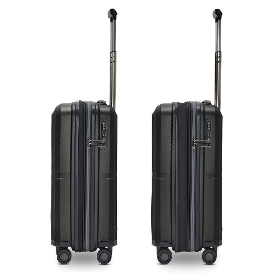 Pactastic Collection 01 4 Rollen Kabinentrolley S 55 cm mit Dehnfalte