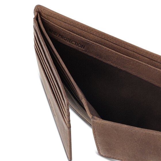 Redolz Leather Essentials QF Geldbörse RFID Leder 12 cm
