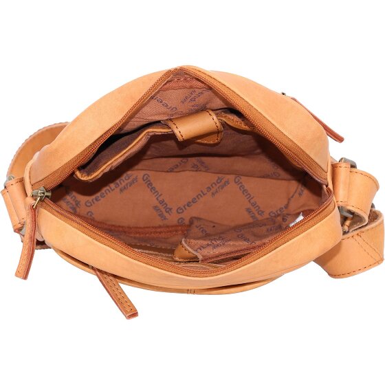 Greenland Nature GreenLand NATURE Umhängetasche Leder 22 cm