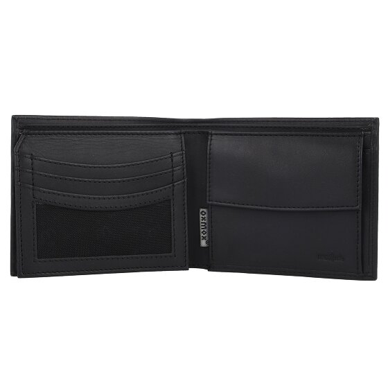 oxmox Leather Geldbörse RFID Schutz Leder 12 cm