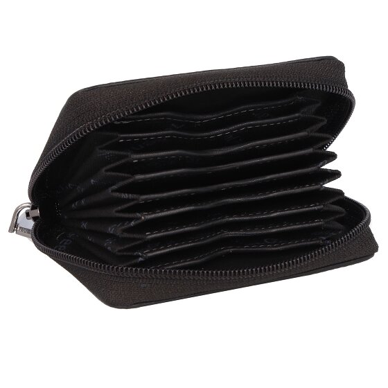 Greenland Nature Black Nappa Kreditkartenetui RFID Leder 11 cm