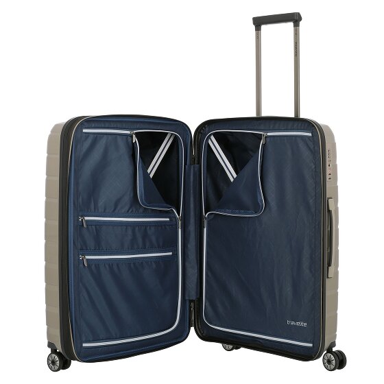 Travelite Air Base 4 Rollen Trolley 67 cm mit Dehnfalte