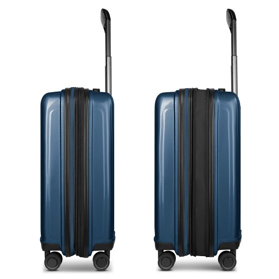 Redolz Essentials 14 4 Rollen Kabinentrolley 55 cm mit Dehnfalte
