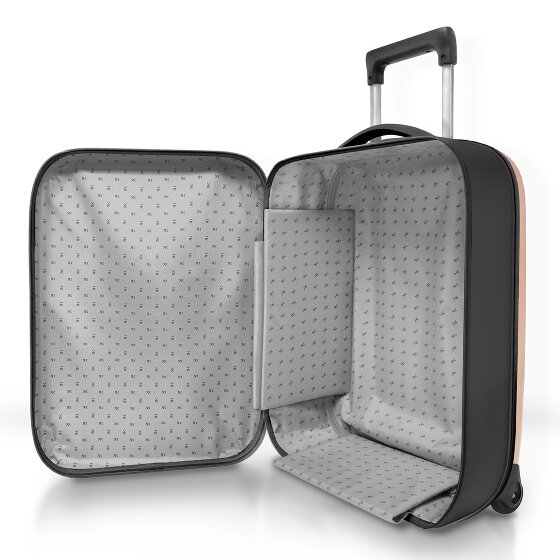 Rollink Vega II faltbarer 2-Rollen Kabinentrolley S 55 cm