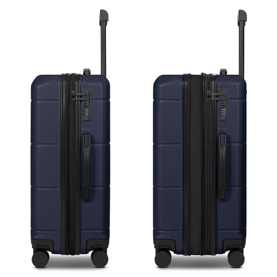 Police London 4 Rollen Trolley 64 cm mit Dehnfalte