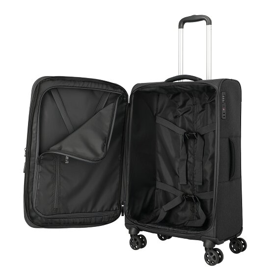 Travelite Kick Off 4 Rollen Trolley M 67 cm mit Dehnfalte