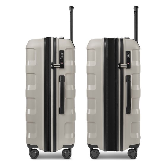Redolz Pro PP 4 Rollen Trolley 66 cm mit Dehnfalte