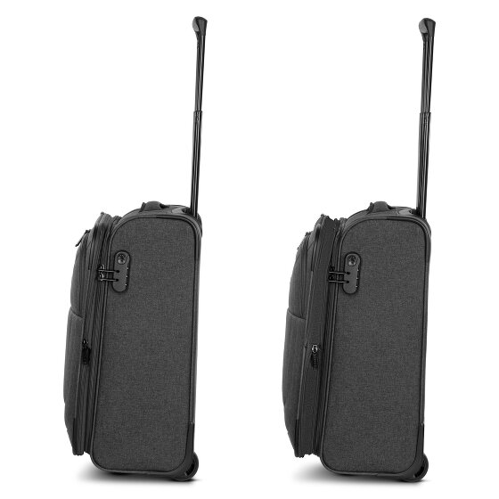 Redolz Essentials 12 2 Rollen Kabinentrolley S 55 cm mit Dehnfalte Redolz Essentials 12 2 Rollen Kabinentrolley S 55 cm mit Dehnfalte