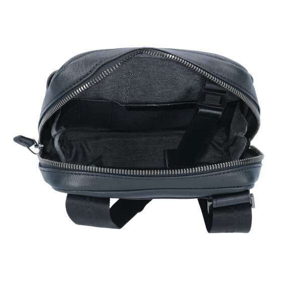 Piquadro Black Square Umhängetasche Leder 17 cm