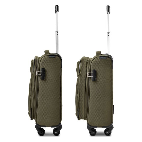 Wenger Beaumont 4 Rollen Kabinentrolley S 54 cm mit Dehnfalte