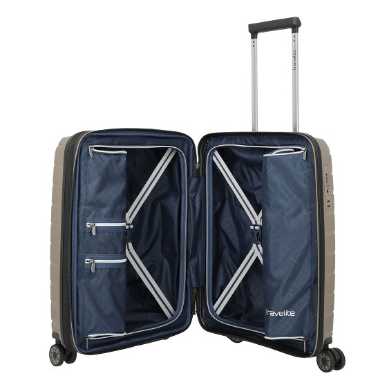 Travelite Air Base 4 Rollen Kabinentrolley 55 cm mit Dehnfalte Travelite Air Base 4 Rollen Kabinentrolley 55 cm mit Dehnfalte