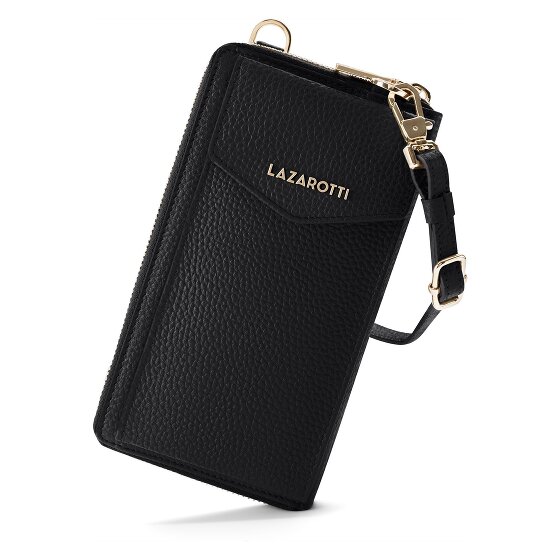 Lazarotti Bologna Leather Zip-Around Geldbörse Handytasche Leder 19 cm