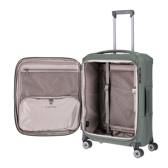 Travelite Priima 4 Rollen Trolley 68 cm mit Dehnfalte