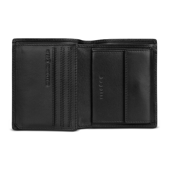 bugatti Due Geldbörse RFID Schutz Leder 9 cm