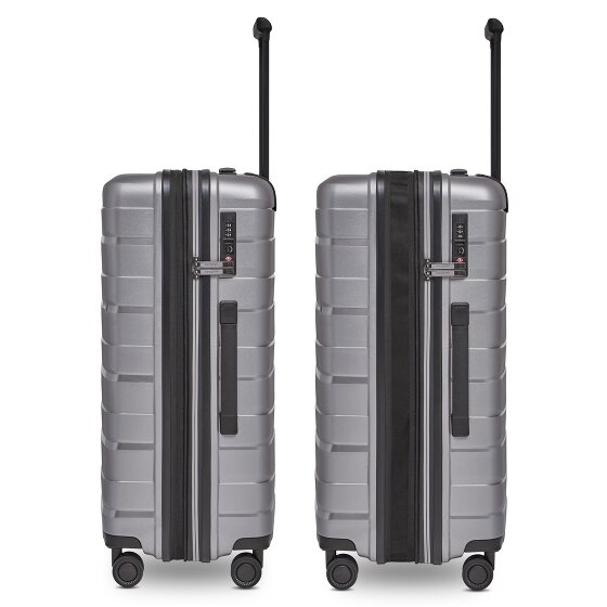 Bergpfeil Travel 4-Rollen Kofferset 3-tlg. mit Dehnfalte