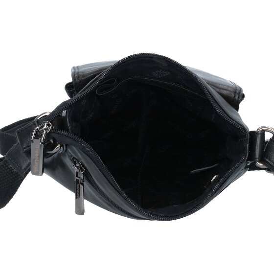 Greenland Nature Black Nappa Umhängetasche Leder 21 cm