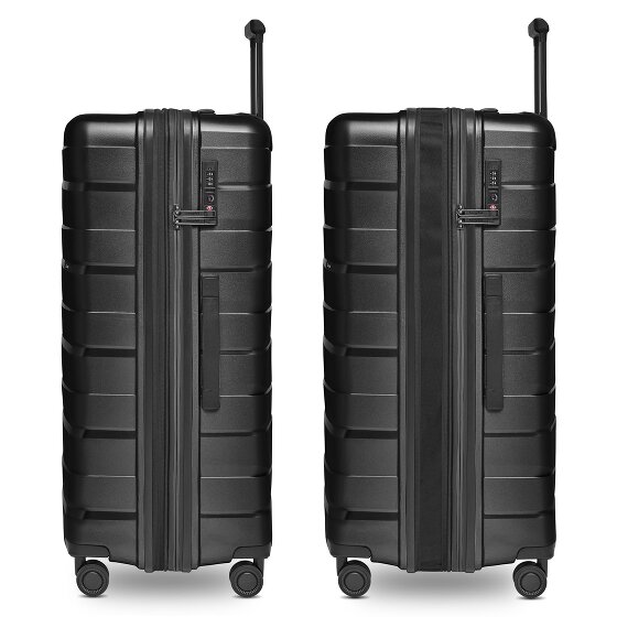 Bergpfeil Travel 4 Rollen Trolley L 75 cm mit Dehnfalte