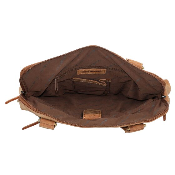 Greenburry Vintage Aktentasche Leder 37 cm Laptopfach