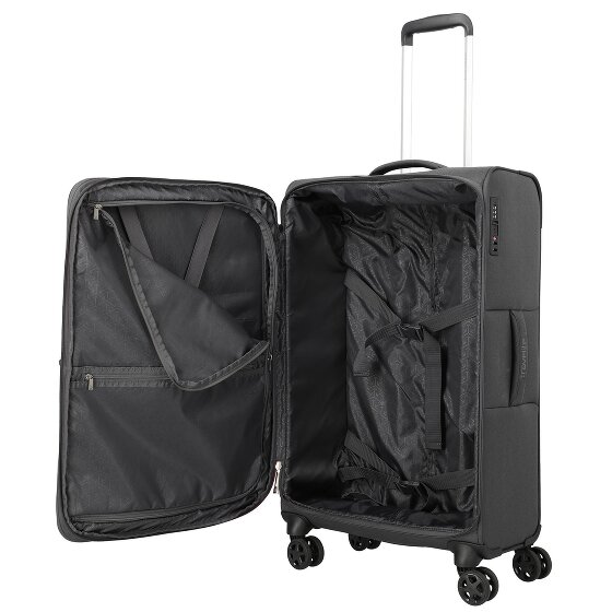 Travelite Cubis 4 Rollen Kofferset 5-teilig mit Dehnfalte