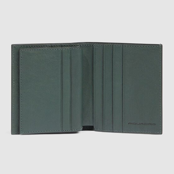 Piquadro Black Square Kreditkartenetui RFID Schutz Leder 9 cm