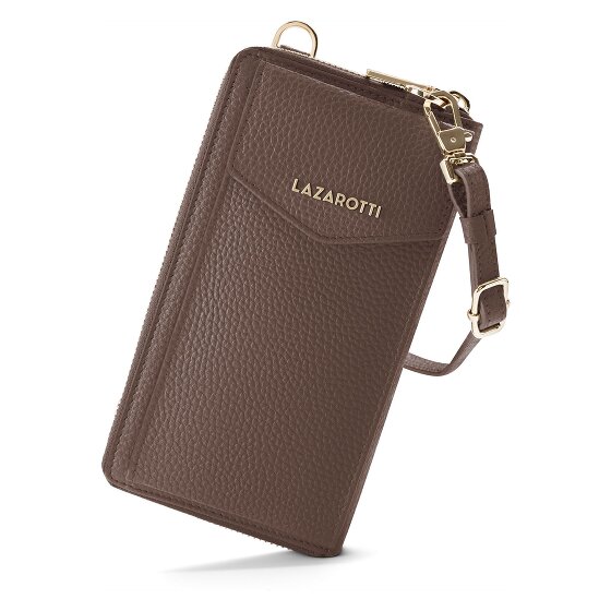 Lazarotti Bologna Leather Zip-Around Geldbörse Handytasche Leder 19 cm