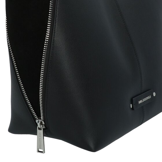 Karl Lagerfeld Hardware Shopper Tasche Leder 34 cm mit Dehnfalte
