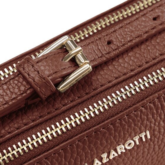 Lazarotti Bologna Leather Umhängetasche Camera-Bag Leder Double-Zip 18 cm