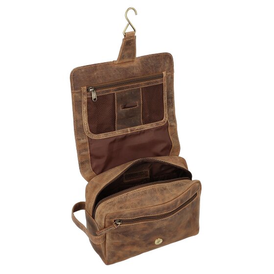 Greenburry Vintage Kulturbeutel Leder 27 cm