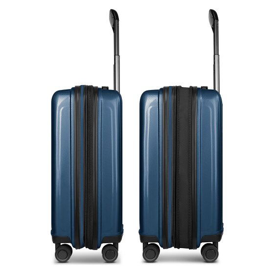 Redolz Essentials 14 Kofferset 2 tlg. Kabinentrolley mit Dehnfalte & Beautycase