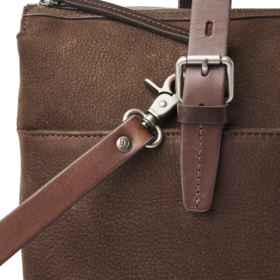 Castelijn & Beerens Nubuck Schultertasche Leder 40 cm Laptopfach