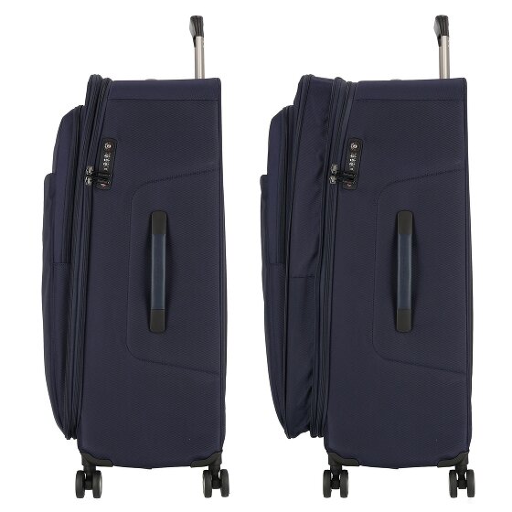 Piquadro Brief 4 Rollen Trolley 78 cm mit Dehnfalte