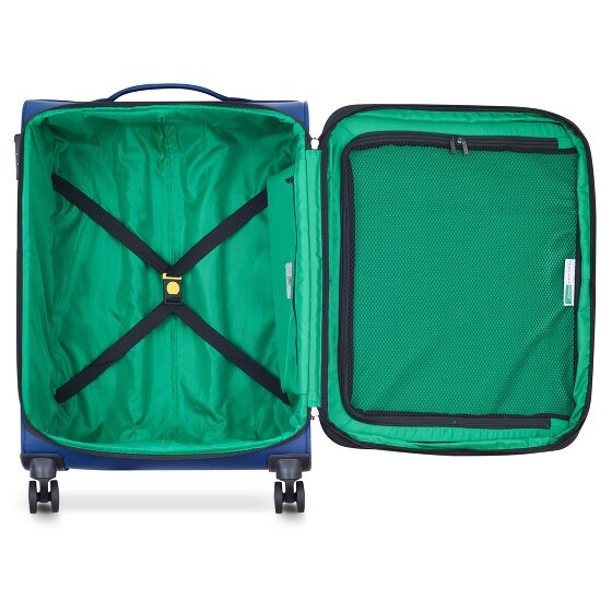 Delsey Paris x United Colors of Benetton Color Bock 4-Rollen Trolley 67 cm mit Dehnfalte