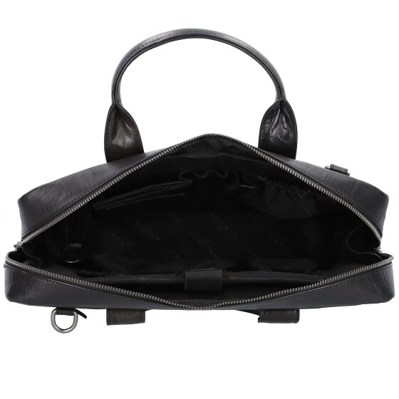 Plevier Rock Basalt Aktentasche Leder 41 cm Laptopfach