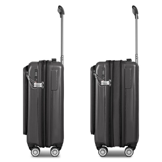 Bric's Cervia 2.0 4 Rollen Kabinentrolley S 55 cm Laptopfach mit Dehnfalte