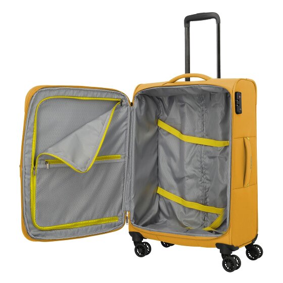 Travelite Umbria 4 Rollen Kofferset 3-teilig mit Dehnfalte