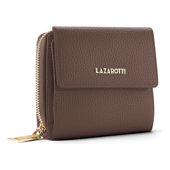 Lazarotti Bologna Leather Zip-Around Geldbörse Leder 12 cm