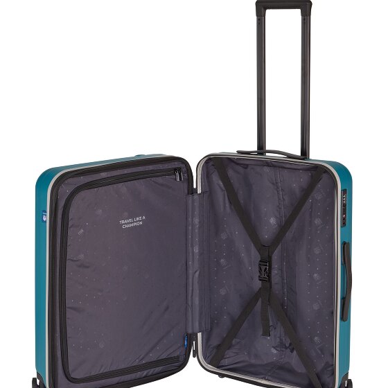Travelite travelite x NFL 4 Rollen Trolley M 67 cm mit Dehnfalte