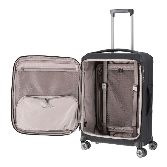 Travelite Priima 4 Rollen Trolley 68 cm mit Dehnfalte