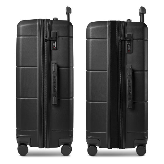 Police London 4 Rollen Trolley 74 cm mit Dehnfalte