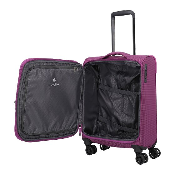 Travelite Corsiica 4 Rollen Kabinentrolley S 55 cm mit Dehnfalte