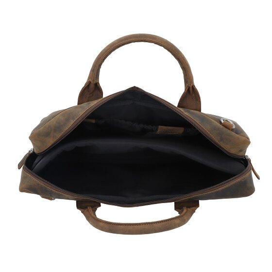 Plevier Retro Adler Aktentasche Leder 42 cm Laptopfach