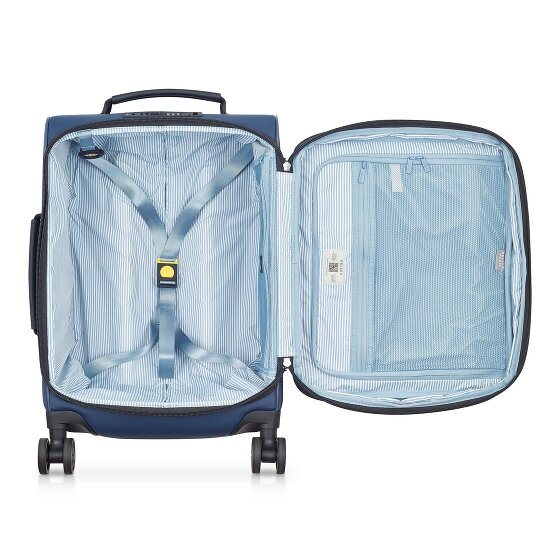 Delsey Paris Turenne Soft 4 Rollen Kabinentrolley 55 cm mit Dehnfalte