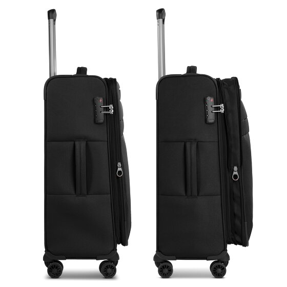 Worldpack Chicago 4 Rollen Kofferset 3-teilig mit Dehnfalte
