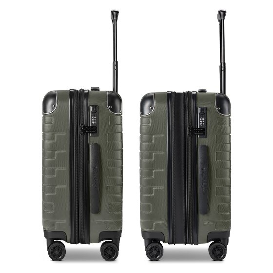 Tonino Lamborghini Milano 4 Rollen Kabinentrolley S 54 cm mit Dehnfalte